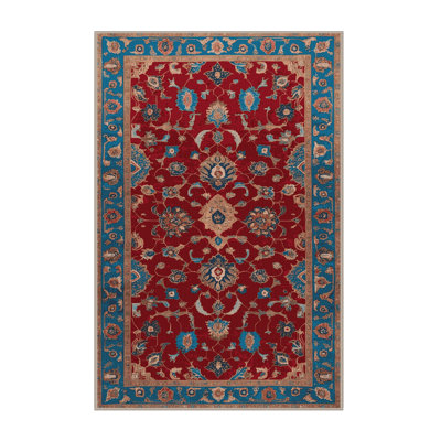 Machine Washable Tabriz Brown Area Rug