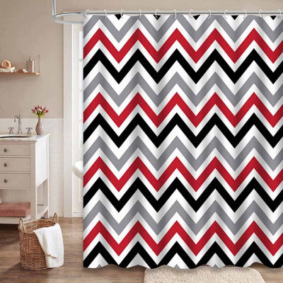 Rideau de douche Zigzag