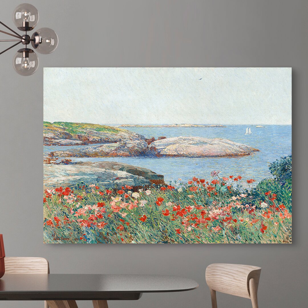 Leinwandbild Poppies, Isles of Shoals von Frederick Childe Hassam