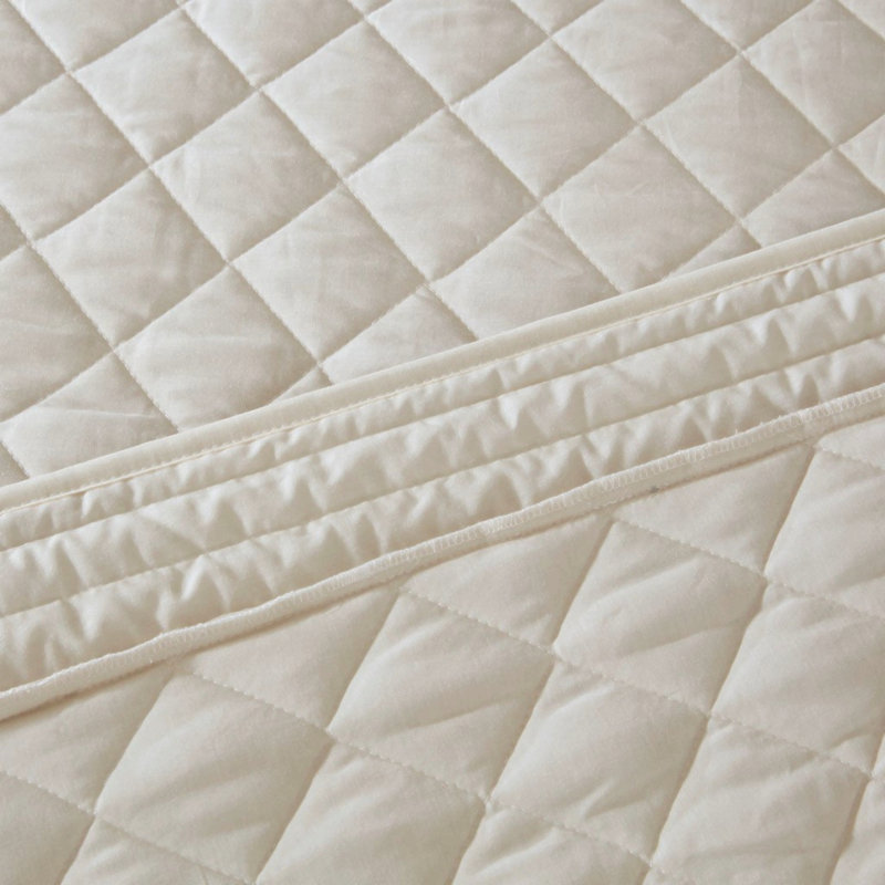 Ensemble de couvre-lit matelassé réversible en coton 4 pièces, kaki, taille Queen, Queen Bedspread + 3 Additional Pieces