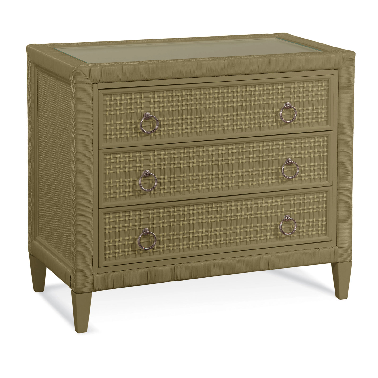 Monterey 3 Drawer 36" W Dresser, Brass, Yes, Satin Nickel