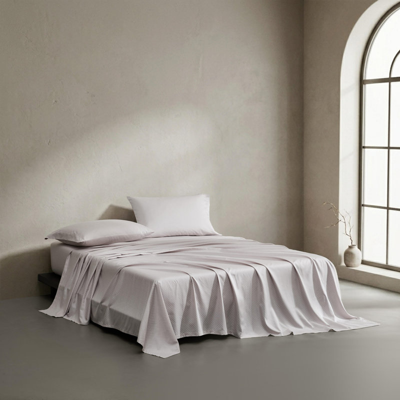 Ensemble de draps Calvin Klein Emblem Tencel, Grand lit, Mauve