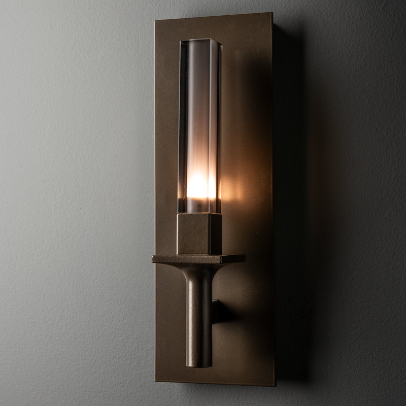 Windsor 1-Light Wall Sconce, Frosted Glass, Bronze