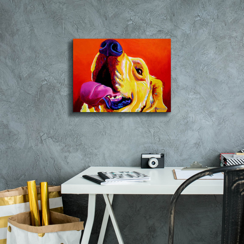 «Golden - Candy Corn» par Dawg Painter, H 12 po x l 16 po x P 0,75 po