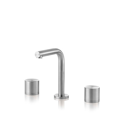 Acquaco Linki Puro Up Deck Mount Three-Hole Two Handle Widespread Bathroom Lavatory Faucet