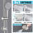 Complete Rainfall Shower System With Rough In-valve And Slide Bar-107508353
