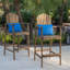 Tabourets de bar d'extérieur en bois d'acacia Adirondack, ensemble de 2-732709727
