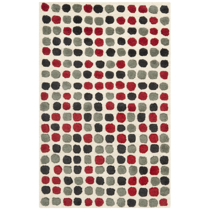 Candelo Soho Hand Tufted Wool And Viscose Geometric Rug, Rectangle 2'6" x 4'