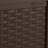 Suncast Wicker 22 Gallon Water Resistant Resin Deck Box in Java