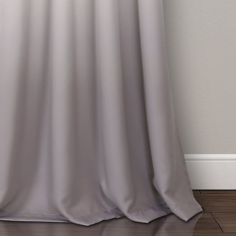 Umbre Fiesta Room Darkening Curtain Pair, 84" H x 52" W, Yellow