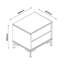 Seicento 50cm W Manufactured Wood Bedside Table