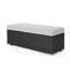 Banc de patio confortable avec coussin - rembourré de mousse, fer enveloppé de résine, relaxant sur un coussin de jardin relaxant rempli de mousse, se détendre