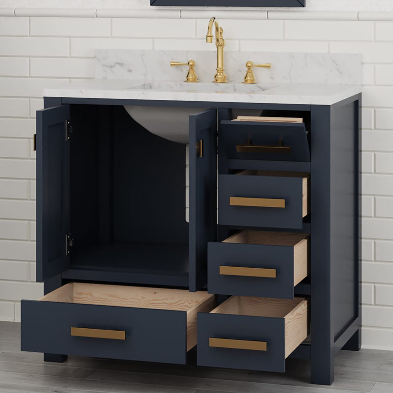 Steve 36'' W Single Vanity, Monarch Blue