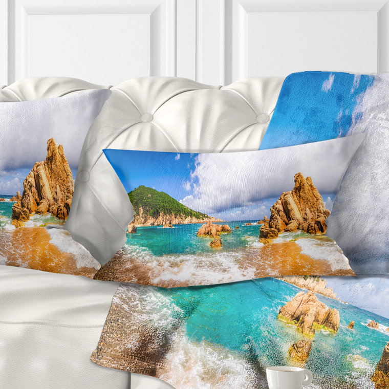 Coussin lombaire paradiso de mer paysages
