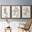 Neutral Botanical Study I - Ensemble de 3 reproductions d'art sur toile-1870357606-1870357657