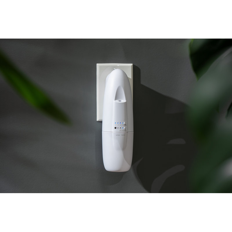 Plugin Waterless Essential Oil Diffuser for Home, Office, Spa - Quiet Aroma Diffuser, Bluetooth App Control, Covers Up to 500 Sq. FT