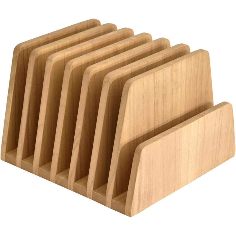 Wood Free Standing Magazine Rack, Natural