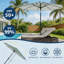 10 ft Patio Umbrella, 8 Sturdy Ribs, with Crank Lift & Push Button Tilt-85726096