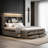 Hartland King Platform Bed with Storage Headboard & 8 Drawers - Solid Wood Construction, No Box Spring Needed, 500lb Capacity-1871037384