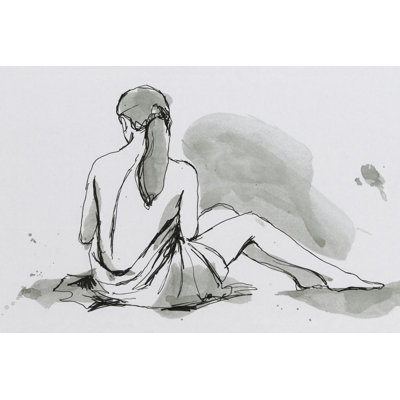 Draped Nude III by Ethan Harper - Wrapped Canvas Painting