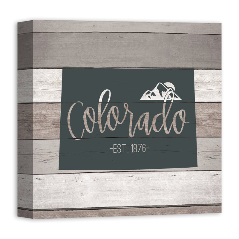 Colorado Colorado - Art textuel sur toile tendue
