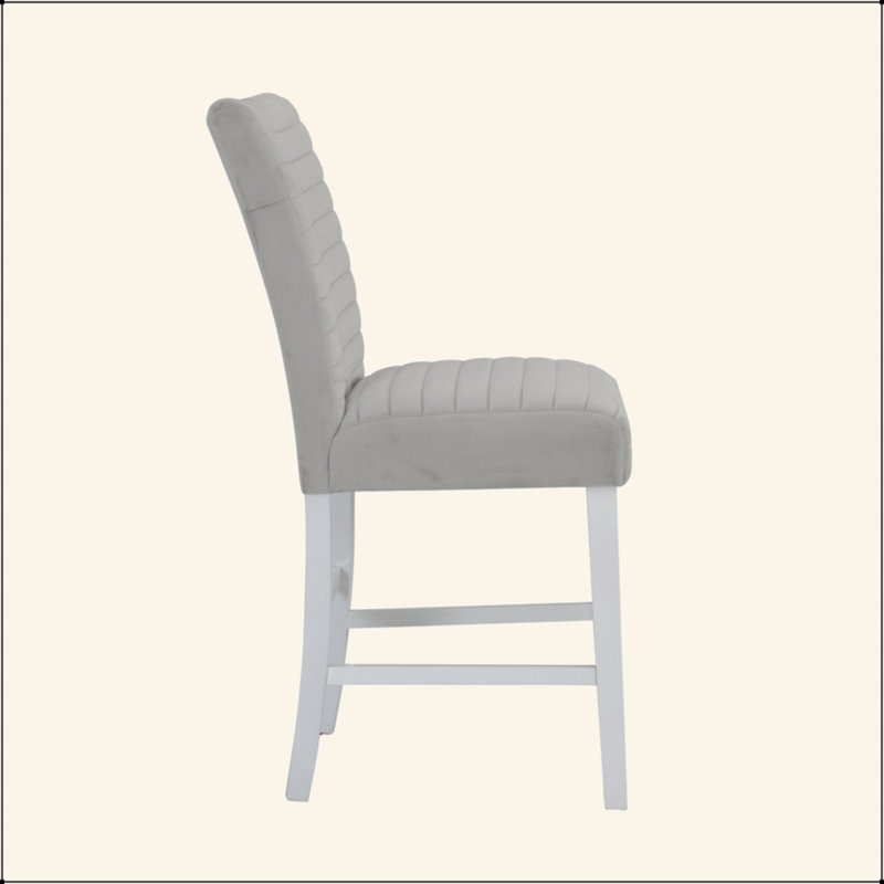Ensemble de 2 chaises rembourrées en velours