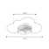 Deontee 15.7" Simple Dimmable Flush Mount Ceiling Light with Remote Control