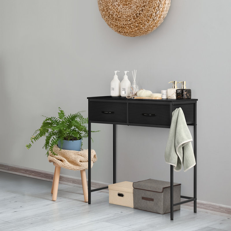 Console 31,5 po Aubane, Noir, Noir