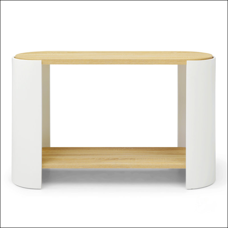 Nightstand With 2-Layer Storage Shelves