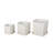 Cole And Grey 3 Piece Ceramic Ribbed Planter With Attached Saucer Set-1050279593
