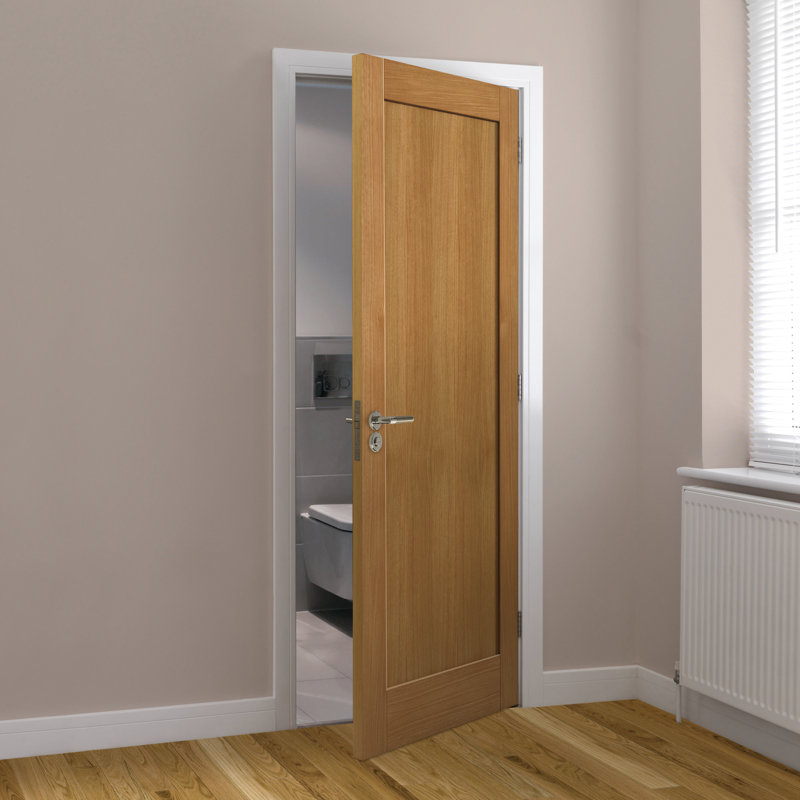 Etna Oak Internal Door Unfinished, 198.1cm H x 68.6cm W x 3.5cm D