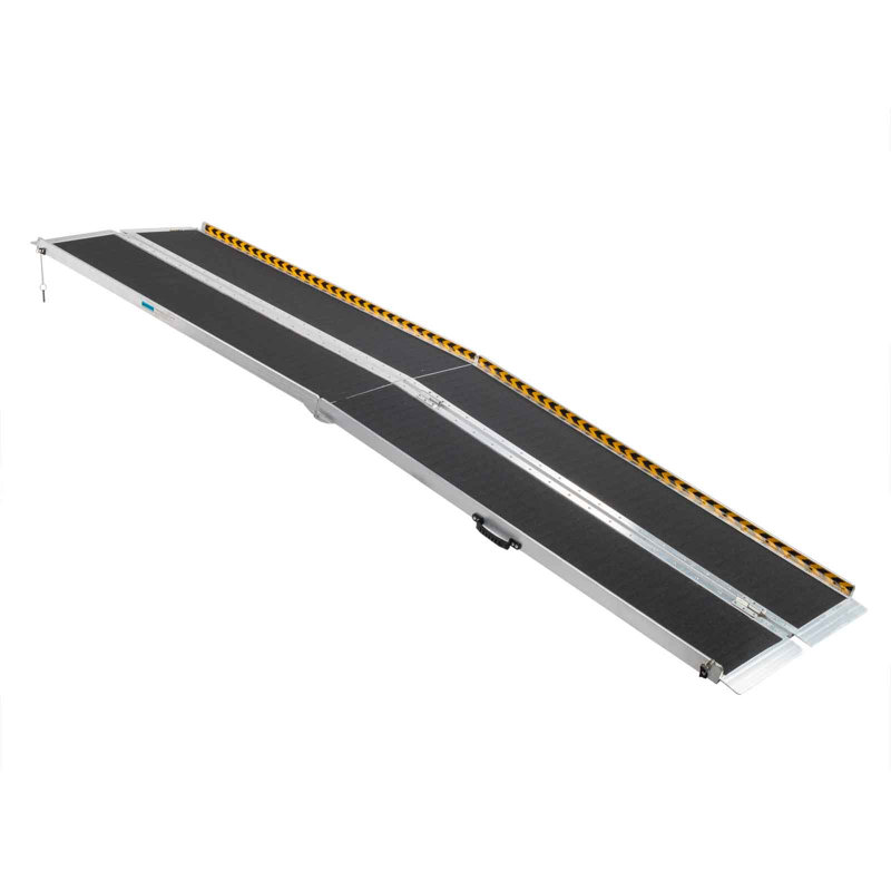 Winado Aluminum Foldable Portable Ramp, 2" H x 28" W x 120" L