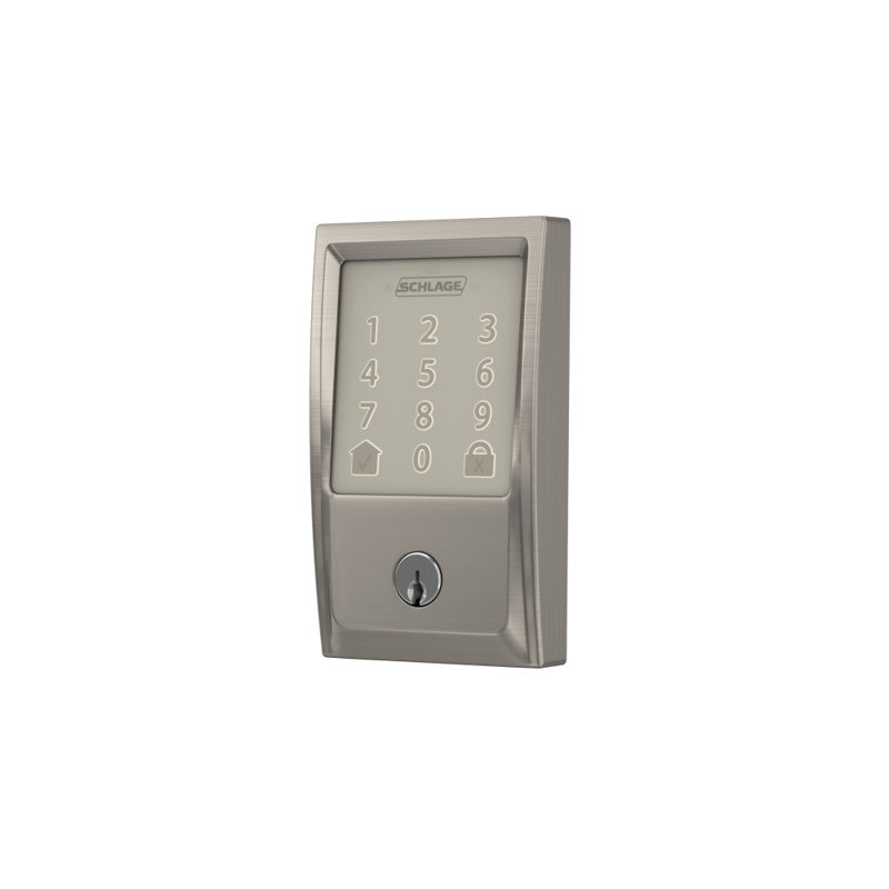Encode Smart WiFi Deadbolt with Century Trim, Satin Nickel, Yes