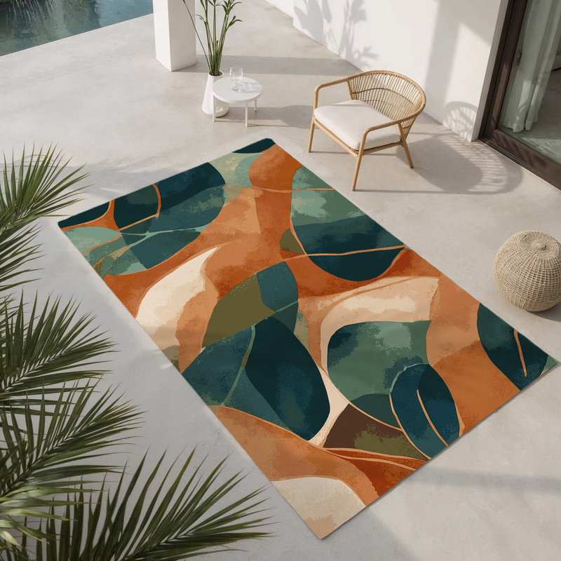 Savanna Sweep Indoor And Outdoor Area Rug, Rectangle 4' x 6'