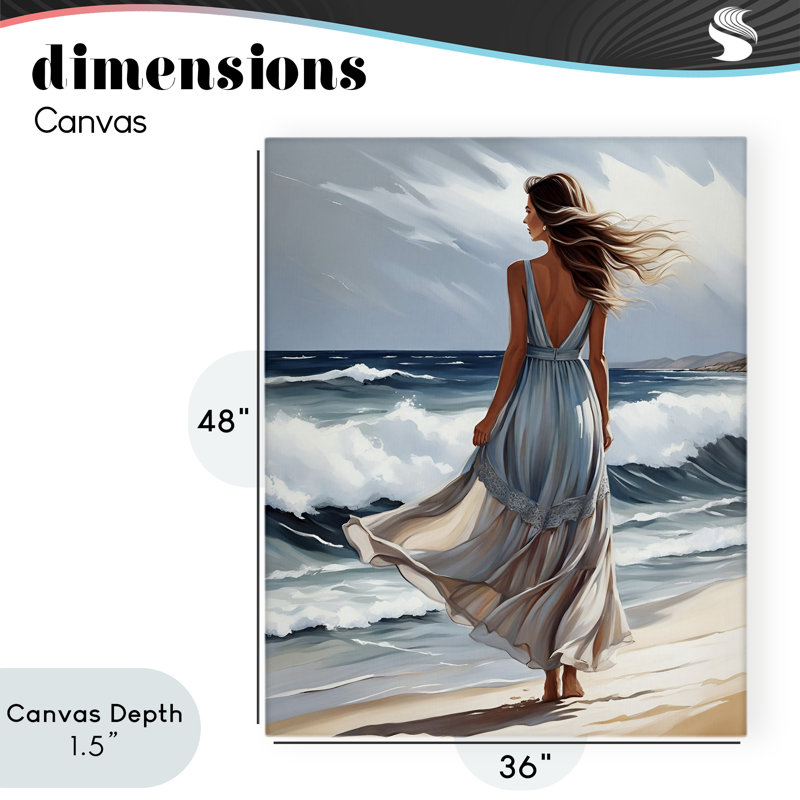 Walk In The Waves, conception de Tabz Jones, H 48 po x l 36 po