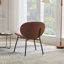 Chaise longue en cuir noir Mid-Century