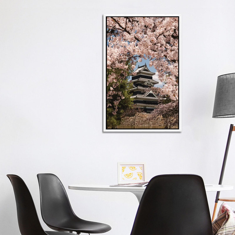 Matsumoto Castle XIII by Daisuke Uematsu - Print on Canvas, 101.6cm H x 66.04cm W x 3.81cm D, White Framed