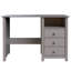 Bureau Albrecht en bois massif - Bureau polyvalent pour le bureau personnel ou le bureau, alliant style et fonctionnalité-94996420
