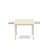 5 Piece Dinette Set Includes a Rectangle Dining Room Table with Dropleaf and 4 Dark Shitake Linen Fabric Upholstered Parson Chairs, Linen White-1320056332
