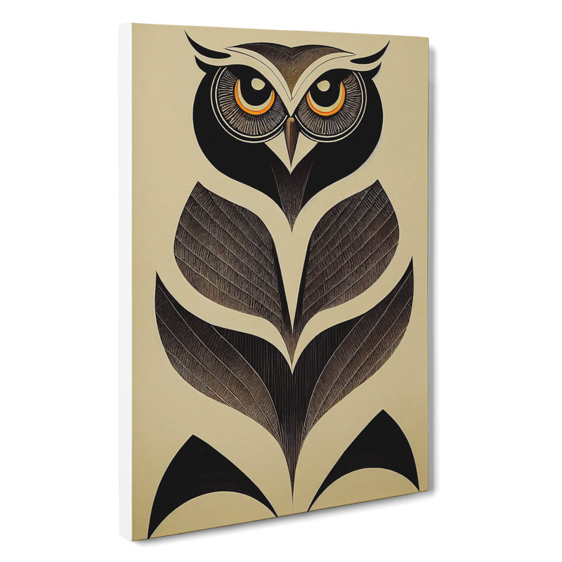Antique Owl - Wrapped Canvas, 60cm H x 40cm W x 3cm D