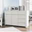 Ensemble de chambre à coucher avec lit plateforme simple 3 pièces