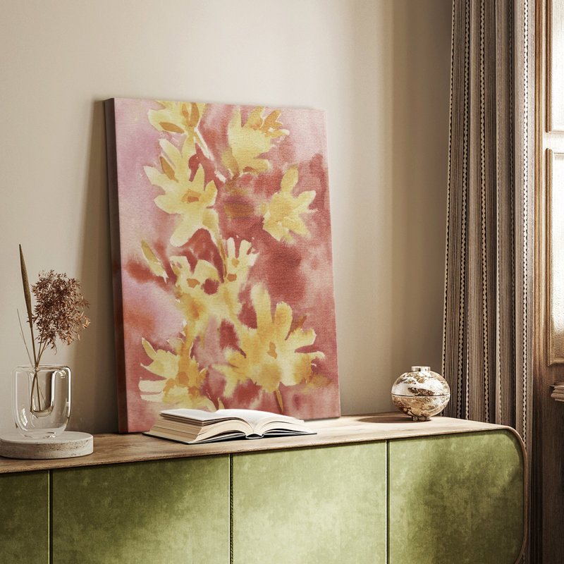 Bleeding Blooms I -Custom Wrapped Gallery Cavas