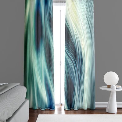 Paire de rideaux semi-transparents en polyester Angiens