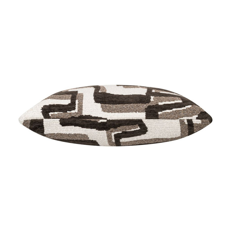 Coussin brun Rimini, Brown Abstract