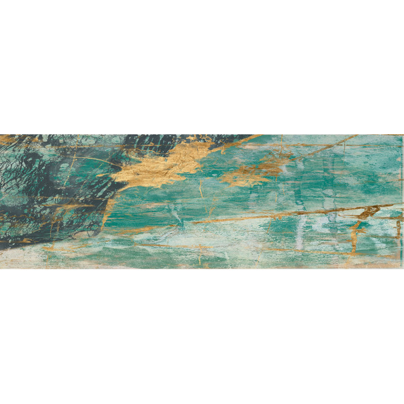 « bleu dentelle », reproduction de peinture à l’acrylique sur toile tendue, H 20 po x l 60 po x P 1,5 po