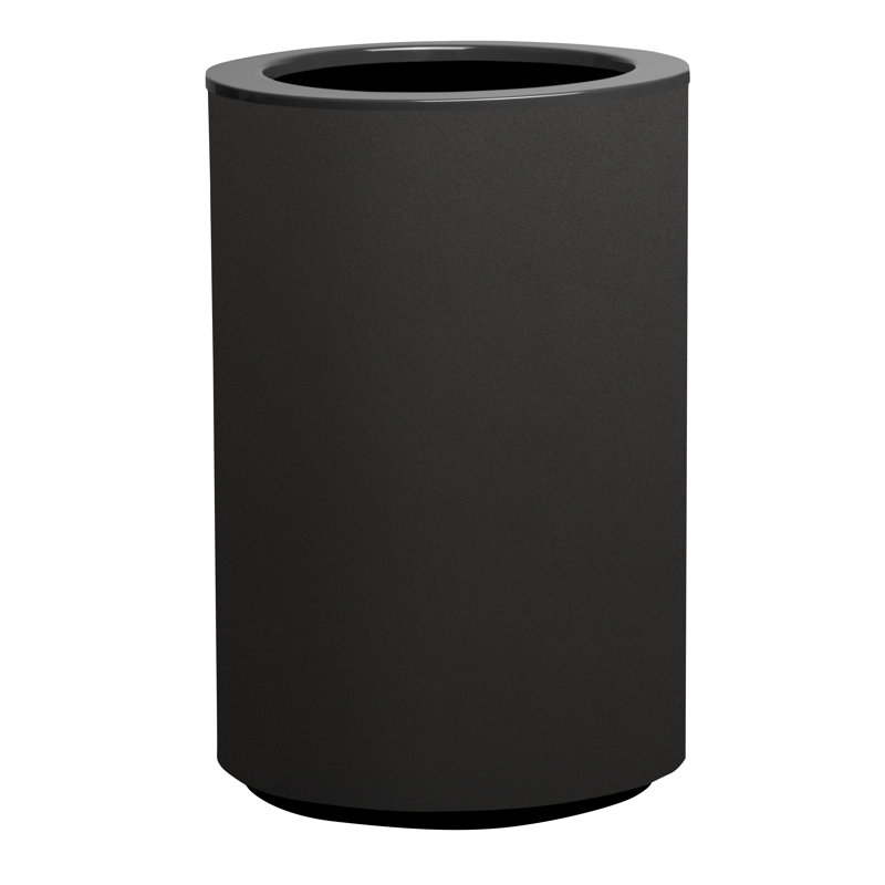 Metal Pot Planter, Antrachite, 90cm H x 42cm W