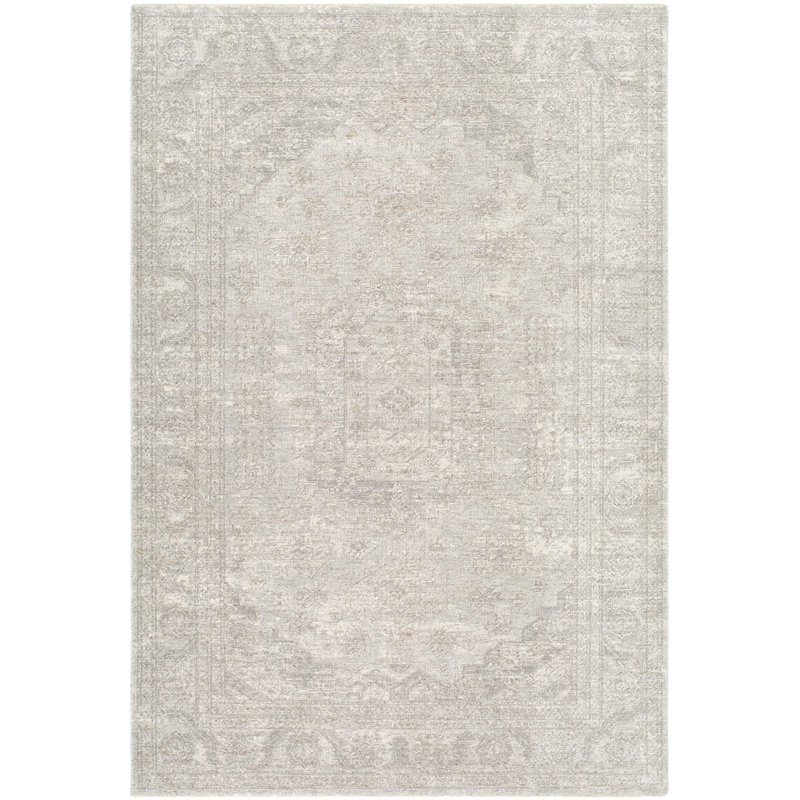 Lanigan Machine Woven Area Rug, Rectangle 9' x 12'2", Brown/Gray