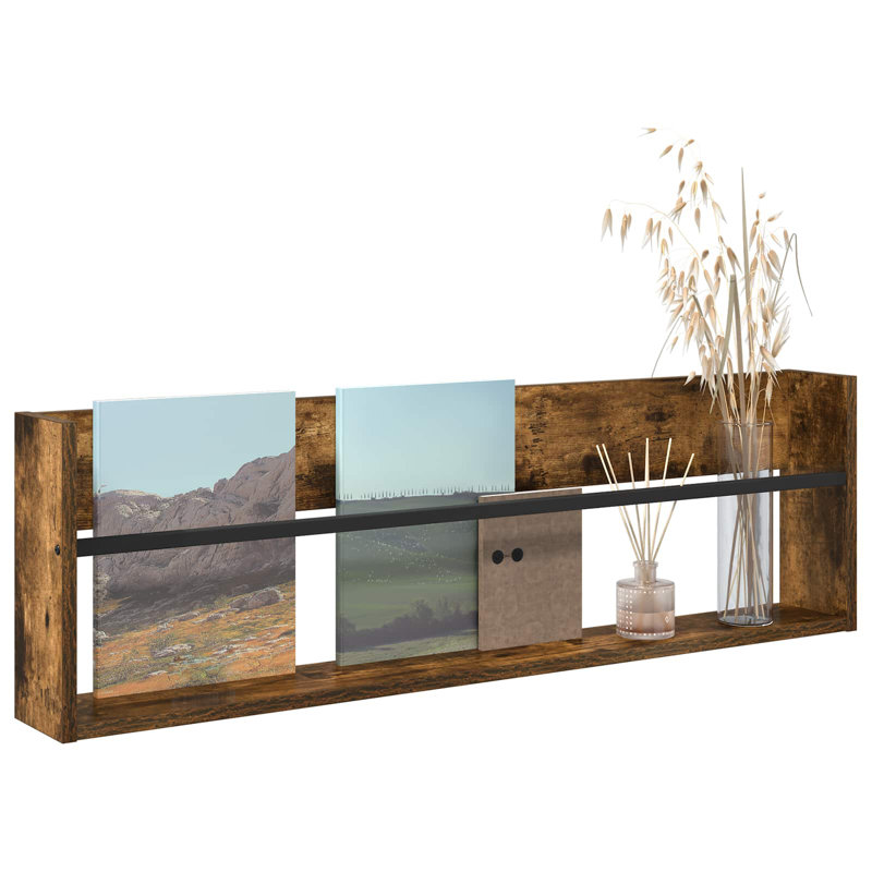Wood Magazine Rack, Brown