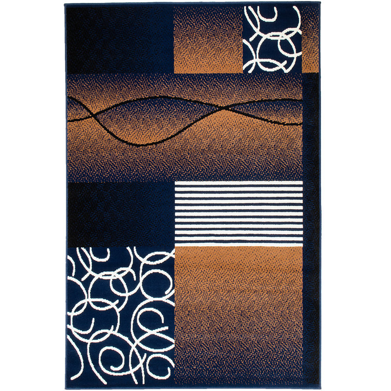 Bautista Performance Abstract Indoor Rug, 7'7" x 10'6"