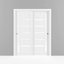 Portes blanches en verre givré Quadro-50038629